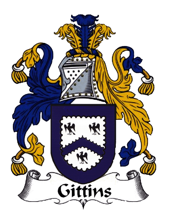 Gittins Family Coat of Arms - click for larger view